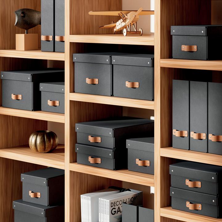 Produktbild Leitz Archivbox Puro Recyclingkarton Mittelgross und Flach mit Deckel (A5)