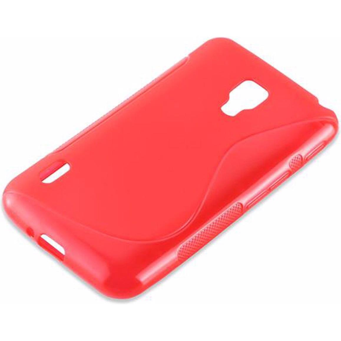 Thumbnail - Cadorabo TPU S-Line Cover (Optimus L5), Smartphone Hülle, Rot
