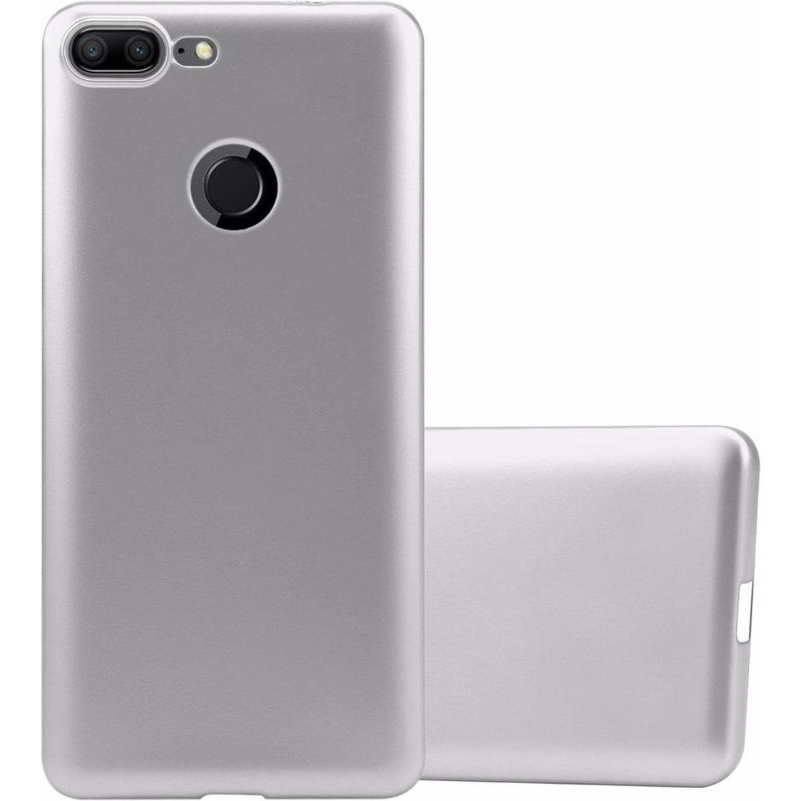 Cadorabo TPU Matt Metallic Cover (Honor 9 Lite), Smartphone Hülle, Silber