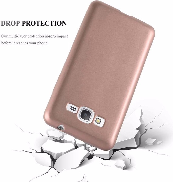 Produktbild Cadorabo TPU Matt Metallic Cover (Samsung Galaxy Grand Prime)