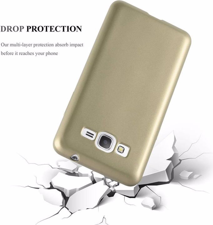 Produktbild Cadorabo TPU Matt Metallic Cover (Samsung Galaxy Grand Prime)