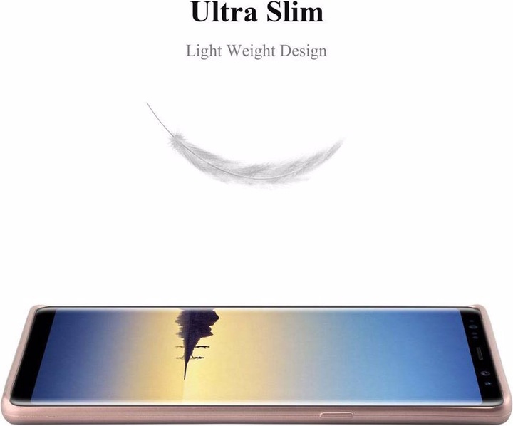 Actual product image Cadorabo TPU Matt Metallic Cover (Samsung Galaxy Note 8)