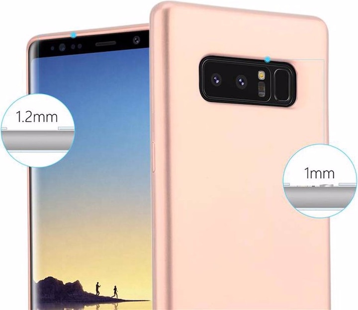 Actual product image Cadorabo TPU Matt Metallic Cover (Samsung Galaxy Note 8)
