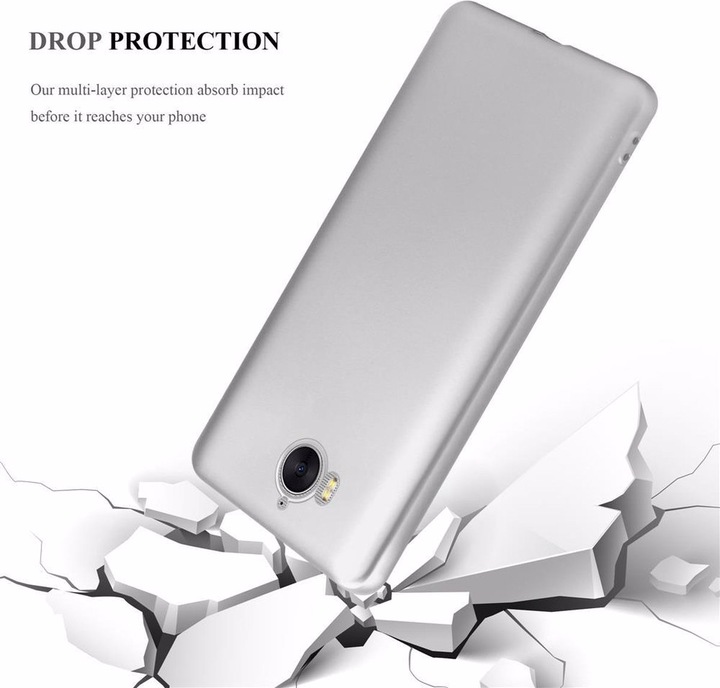 Produktbild Cadorabo TPU Matt Metallic Cover (Huawei Y6 (2017))