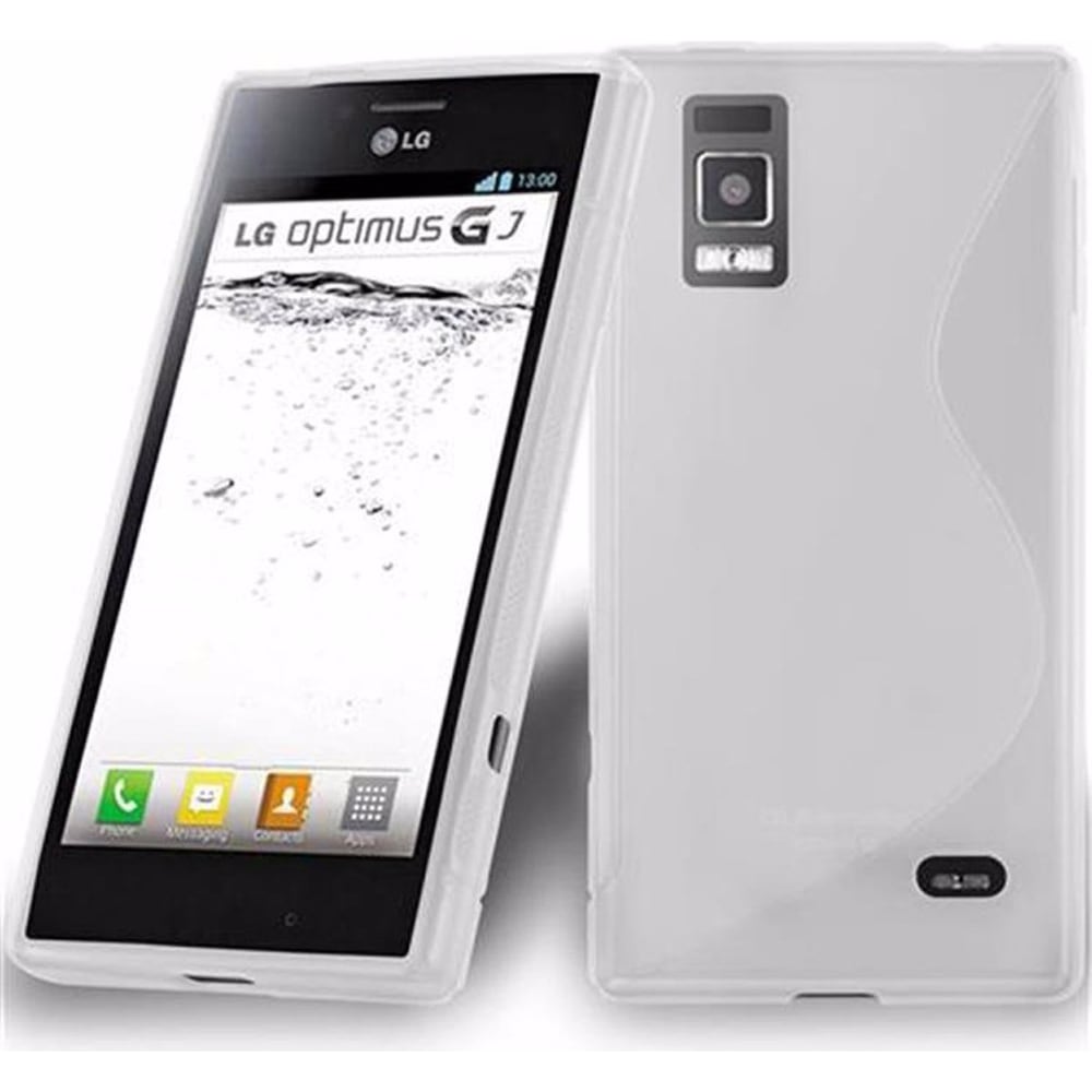 Cadorabo TPU S-Line Cover (Optimus GJ), Smartphone Hülle, Transparent