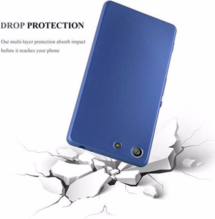 Actual product image Cadorabo TPU Matt Metallic Cover (Sony Xperia M5)