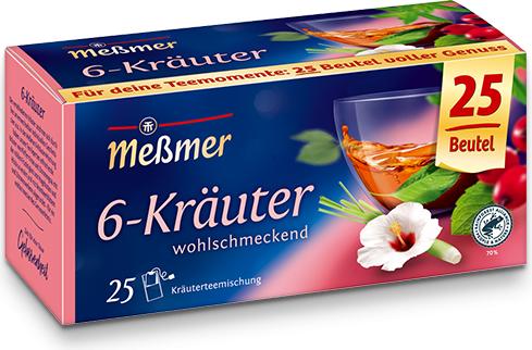 Actual product image Messmer 6 herbs mixture 25s (100 g)