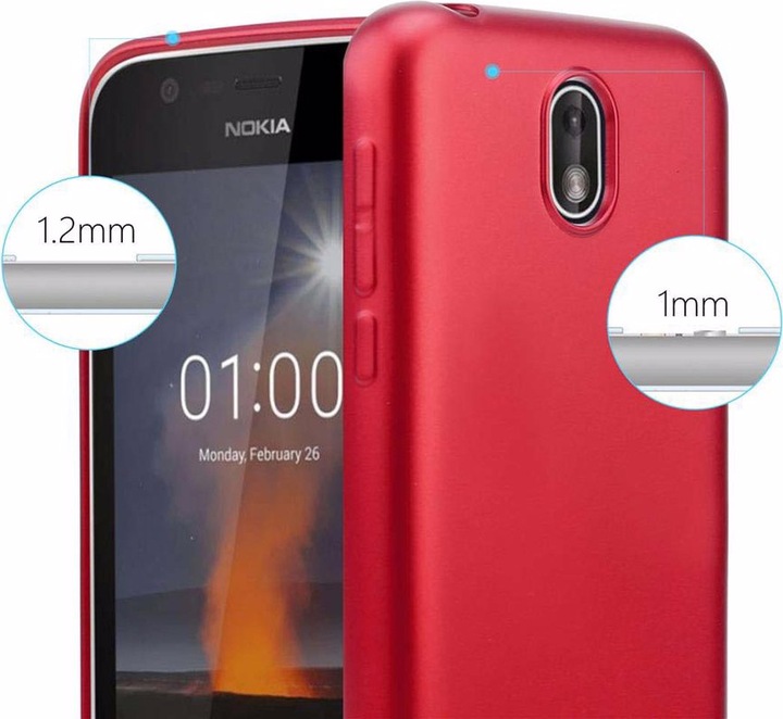 Produktbild Cadorabo TPU Matt Metallic Cover (Nokia 1)