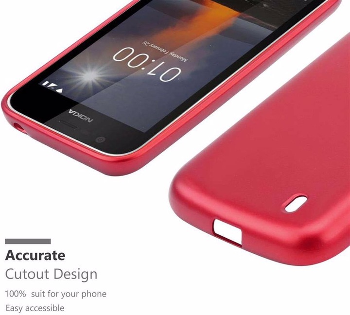 Produktbild Cadorabo TPU Matt Metallic Cover (Nokia 1)
