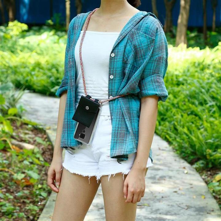 Produktbild Cadorabo TPU Handy Kette SILBER Cover