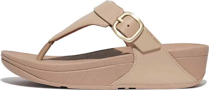 Actual product image Fitflop Lulu Adjustable Leather Toe Post Sandal (39)