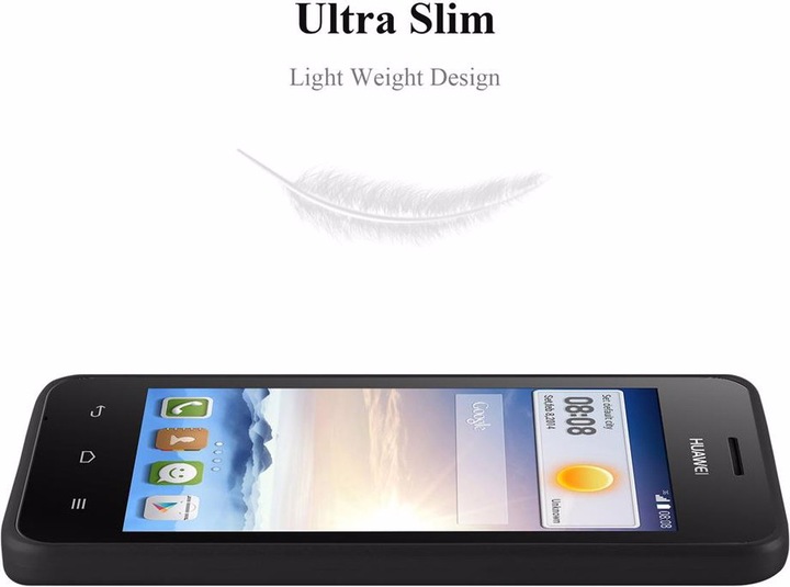 Actual product image Cadorabo TPU Matt Metallic Cover (Huawei Ascend Y330)