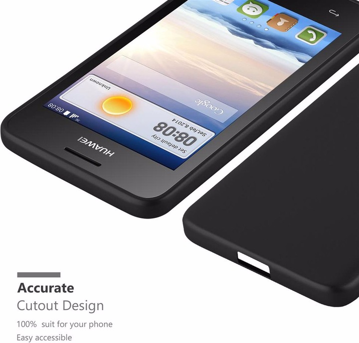 Actual product image Cadorabo TPU Matt Metallic Cover (Huawei Ascend Y330)