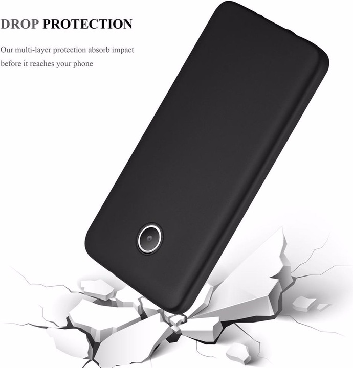 Actual product image Cadorabo TPU Matt Metallic Cover (Huawei Ascend Y330)