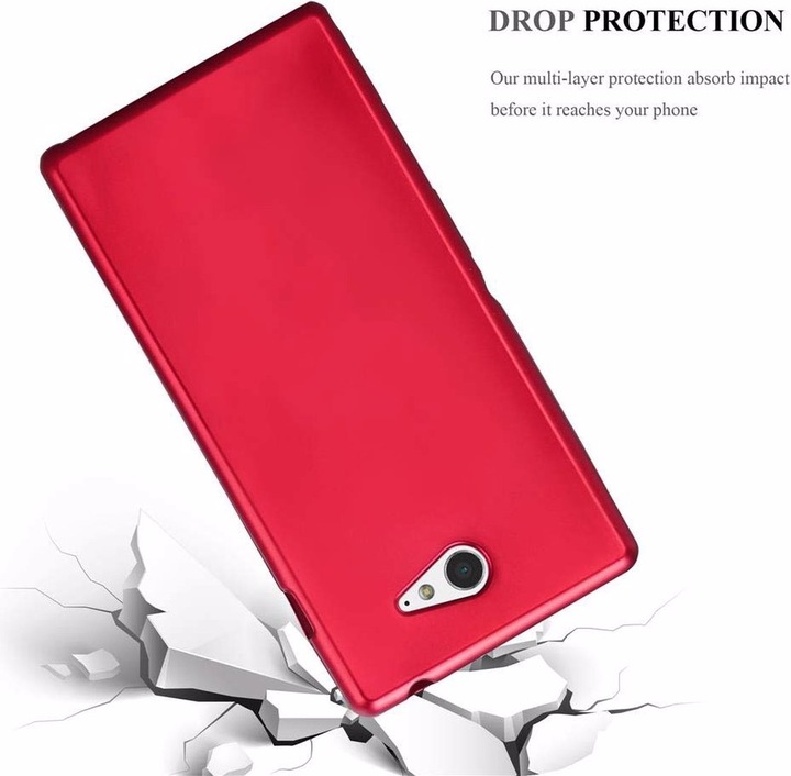 Produktbild Cadorabo TPU Matt Metallic Cover (Sony Xperia M2, Sony Xperia M2 Aqua)