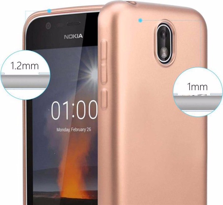 Produktbild Cadorabo TPU Matt Metallic Cover (Nokia 1)