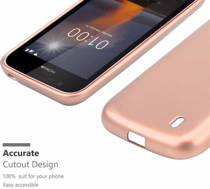 Produktbild Cadorabo TPU Matt Metallic Cover (Nokia 1)