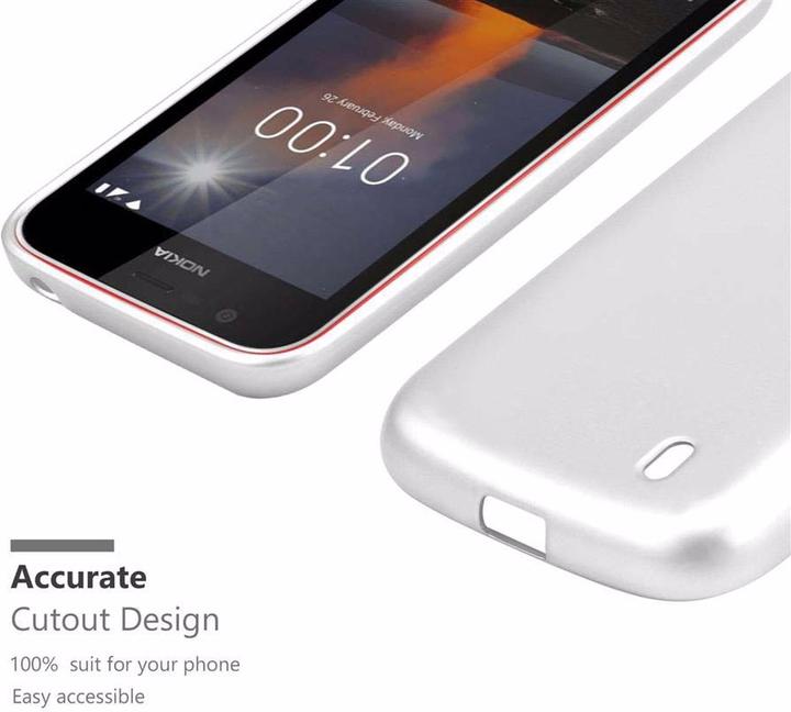 Image du produit Cadorabo Couverture métallique mate TPU (Nokia 1)