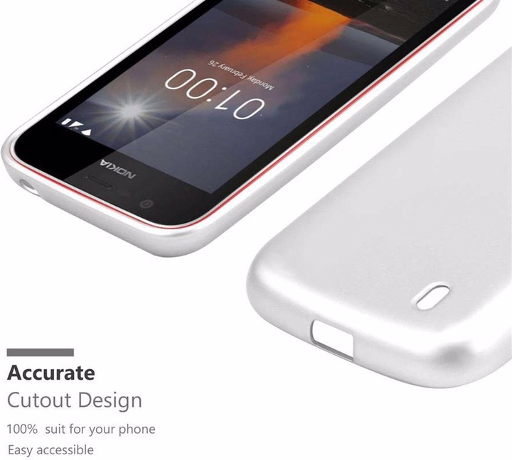 Produktbild Cadorabo TPU Matt Metallic Cover (Nokia 1)
