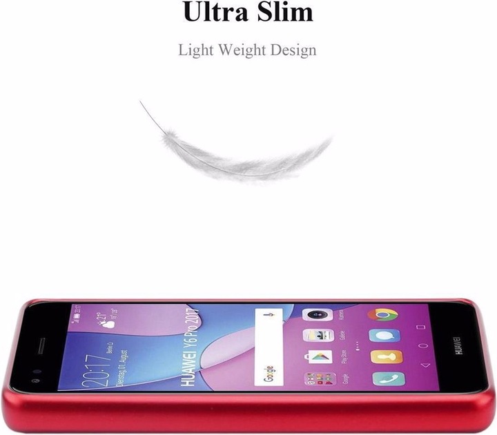 Produktbild Cadorabo TPU Matt Metallic Cover (Huawei Y6 Pro (2017))