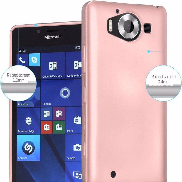 Produktbild Cadorabo TPU Matt Metallic Cover (Nokia Lumia 950 XL)