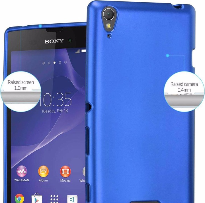 Actual product image Cadorabo TPU Matt Metallic Cover (Sony Xperia T2 Ultra)