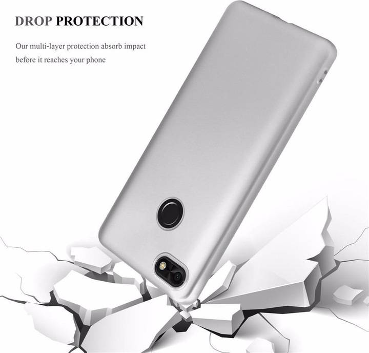 Produktbild Cadorabo TPU Matt Metallic Cover (Huawei Y6 Pro (2017))