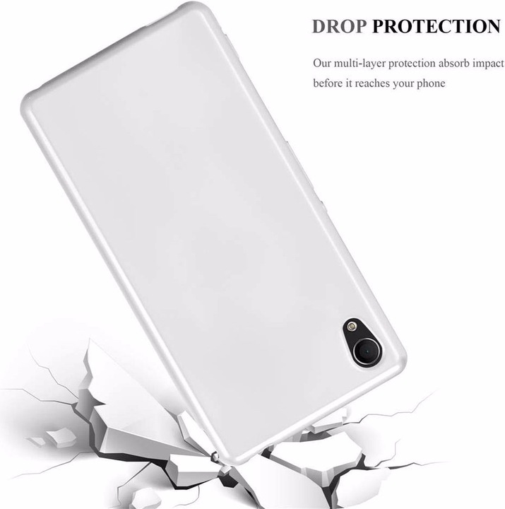 Produktbild Cadorabo TPU Matt Metallic Cover (Sony Xperia M4 Aqua)