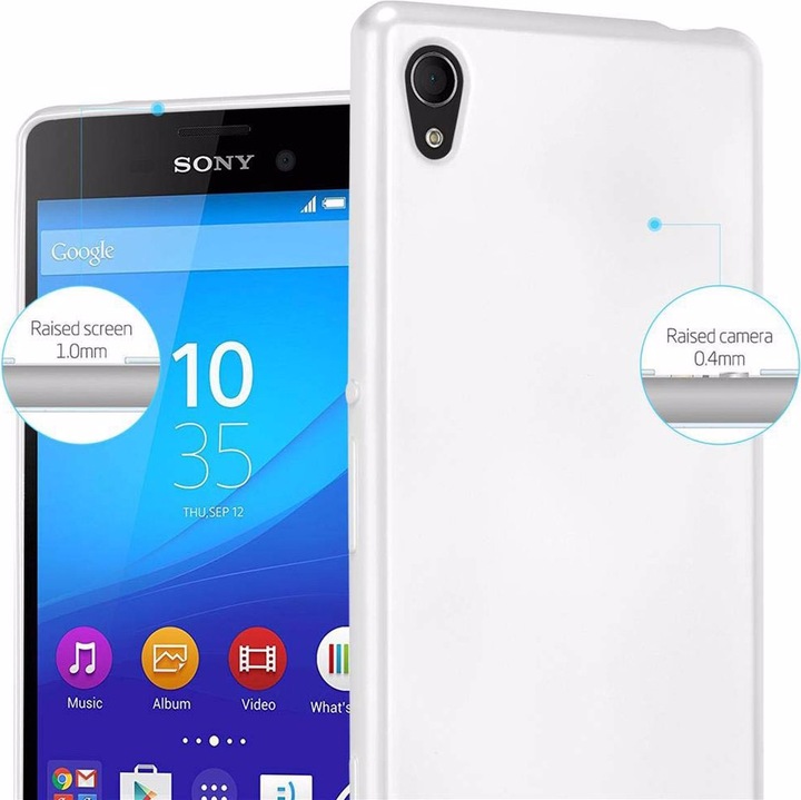 Produktbild Cadorabo TPU Matt Metallic Cover (Sony Xperia M4 Aqua)