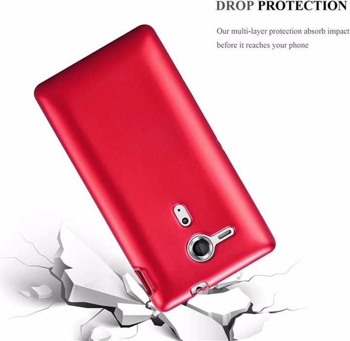 Actual product image Cadorabo TPU Matt Metallic Cover (Sony Xperia SP)