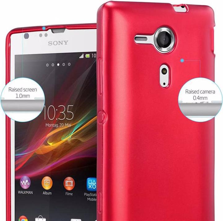 Actual product image Cadorabo TPU Matt Metallic Cover (Sony Xperia SP)