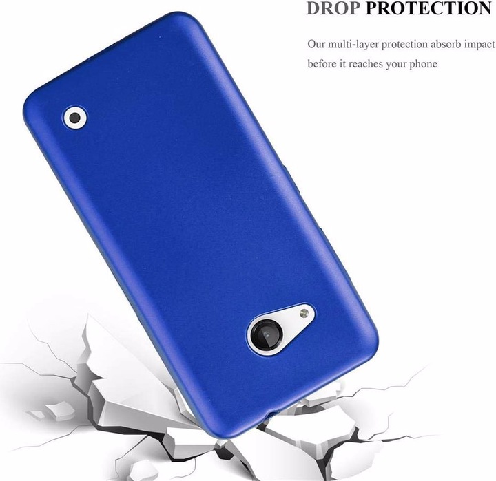 Actual product image Cadorabo TPU Matt Metallic Cover (Microsoft Lumia 550)
