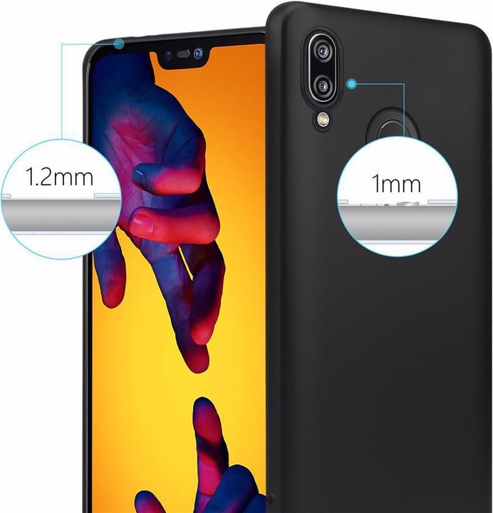 Immagine prodotto Cadorabo Copertura metallica opaca in TPU (Huawei P20 Lite)