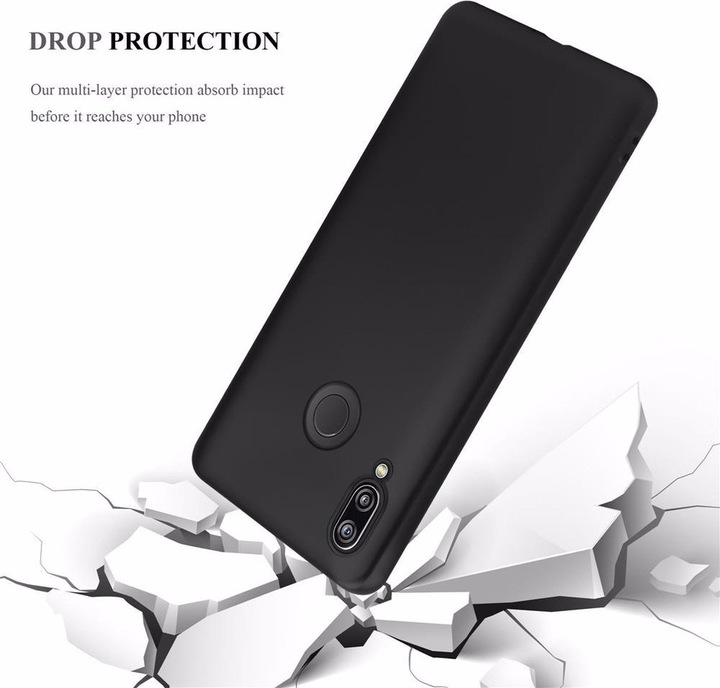 Actual product image Cadorabo TPU Matt Metallic Cover (Huawei P20 Lite)
