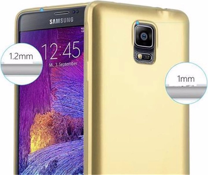 Produktbild Cadorabo TPU Matt Metallic Cover (Samsung Galaxy Note 4)