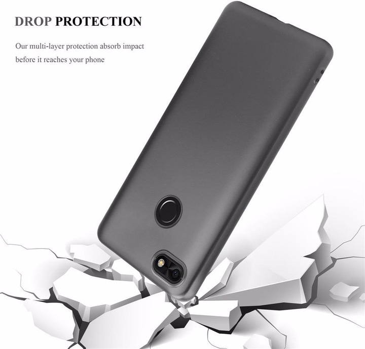 Produktbild Cadorabo TPU Matt Metallic Cover (Huawei Y6 Pro (2017))