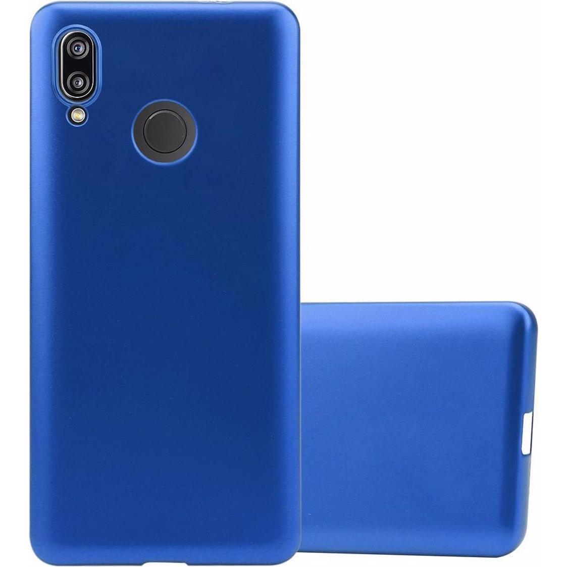 Thumbnail - Cadorabo TPU Matt Metallic Cover (Huawei P20 Lite), Smartphone Hülle, Blau
