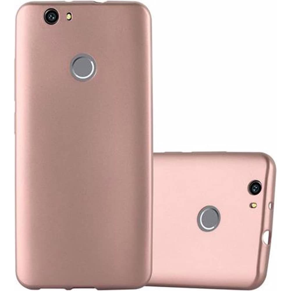 Cadorabo TPU Matt Metallic Cover (Huawei Nova), Smartphone Hülle, Rosa