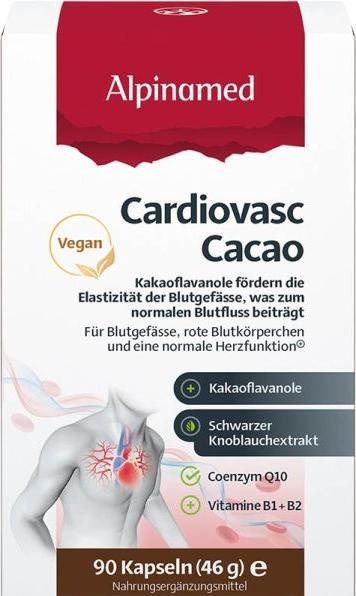 Image du produit Alpinamed Cardiovasc Cacao Caps 90 Pcs (90 pièce(s), Capsules, 93 g)