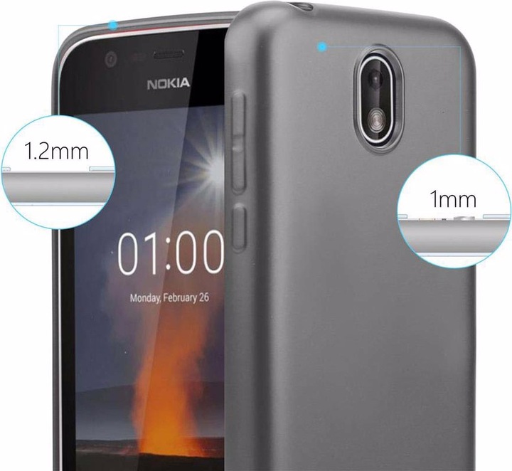 Produktbild Cadorabo TPU Matt Metallic Cover (Nokia 1)