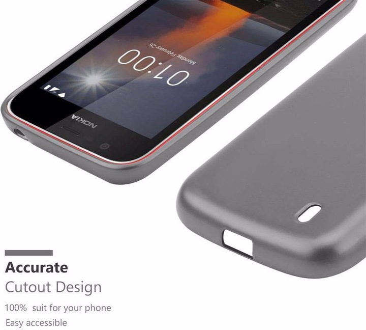 Produktbild Cadorabo TPU Matt Metallic Cover (Nokia 1)