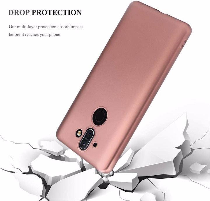 Produktbild Cadorabo TPU Matt Metallic Cover (Nokia 8 Sirocco)