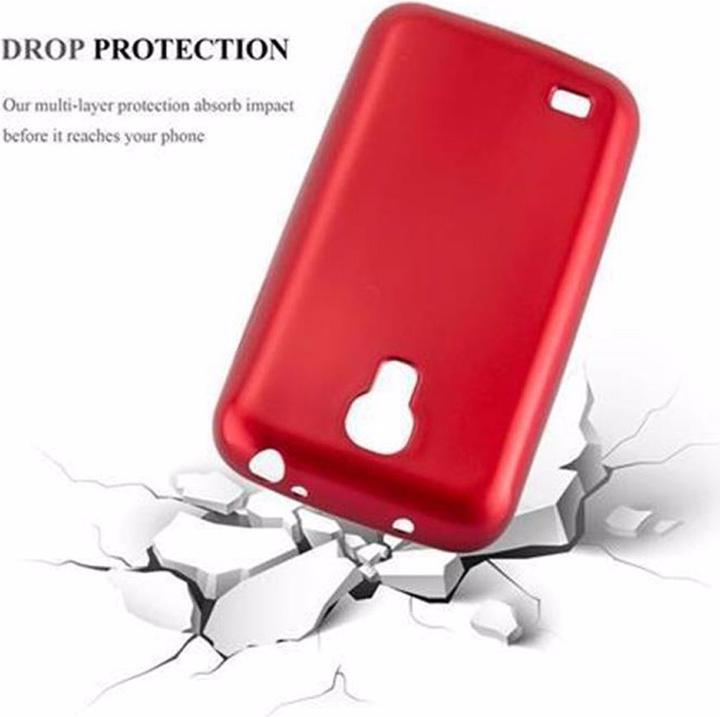 Actual product image Cadorabo TPU Matt Metallic Cover (Samsung Galaxy S4 mini)