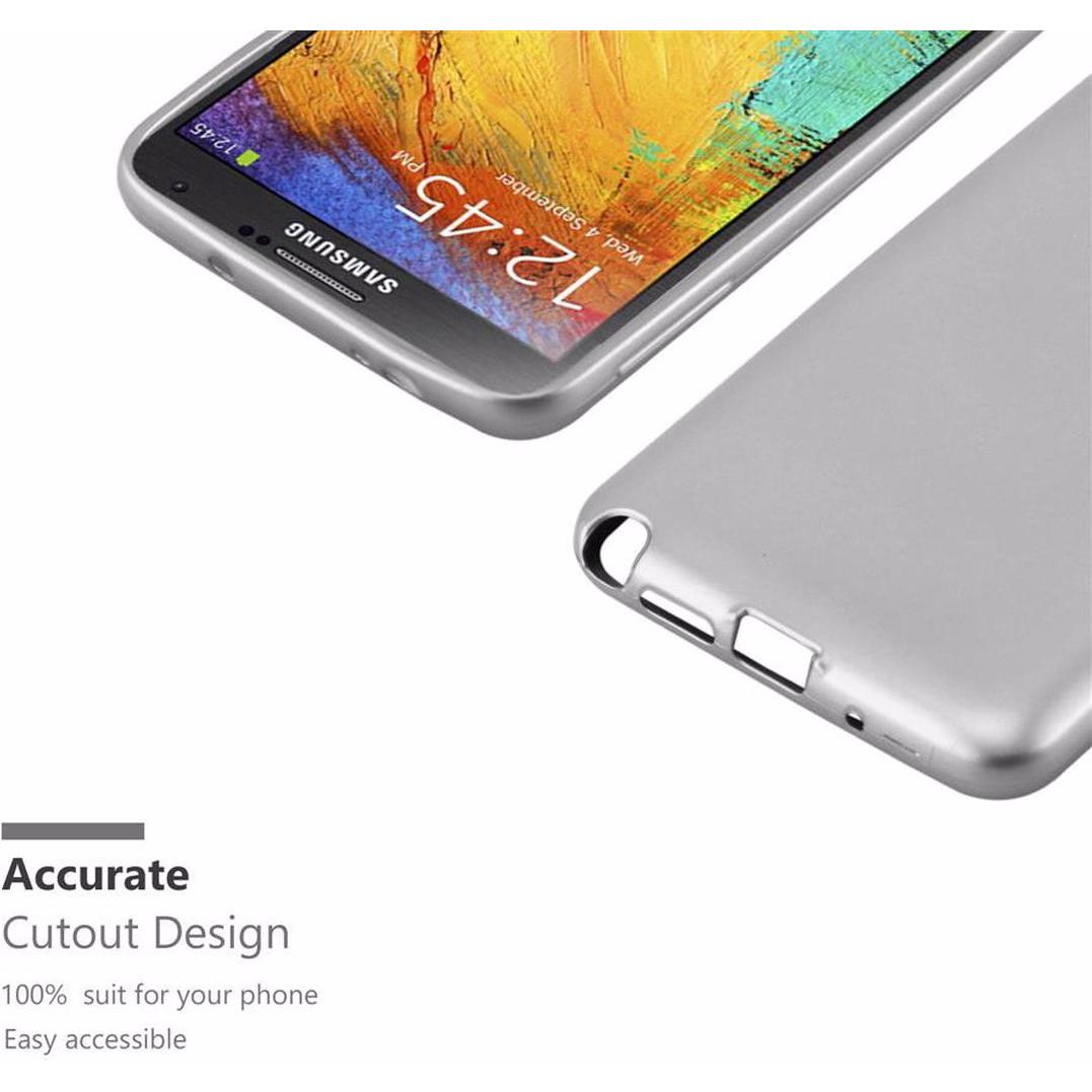 Thumbnail - Cadorabo TPU Matt Metallic Cover (Samsung Galaxy Note 3 Neo), Smartphone Hülle, Silber