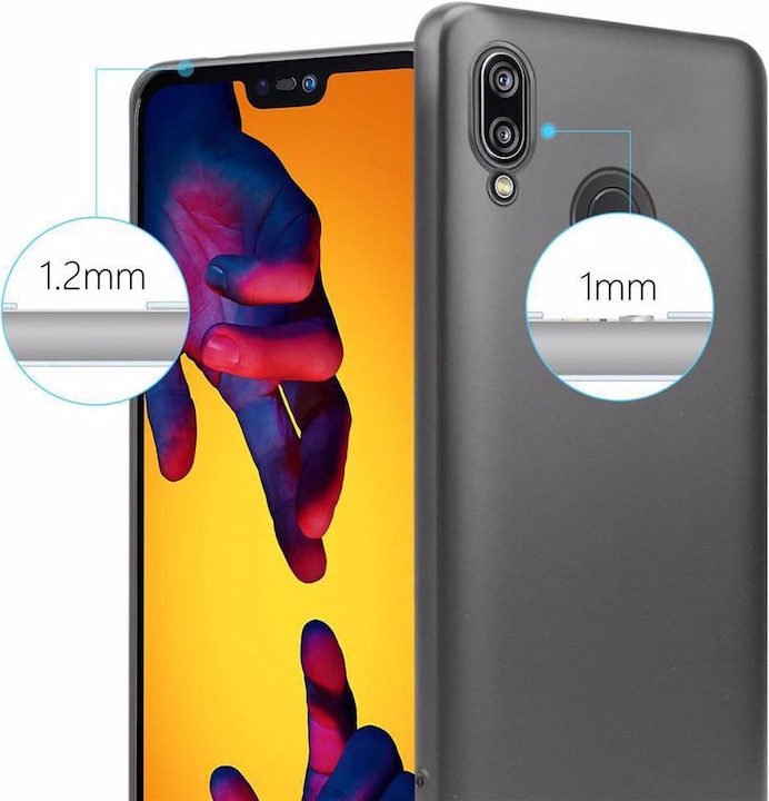 Actual product image Cadorabo TPU Matt Metallic Cover (Huawei P20 Lite)