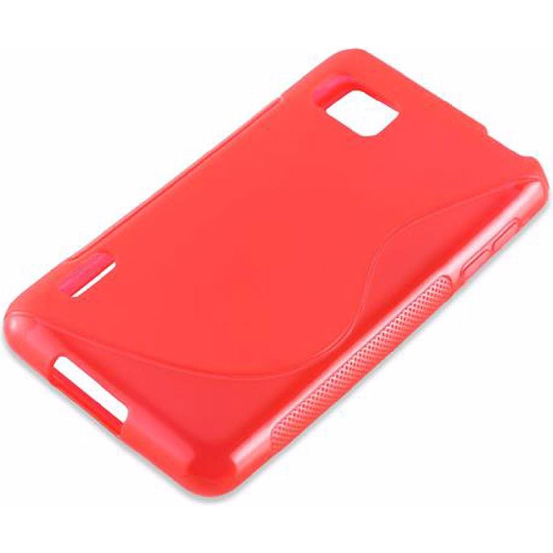 Thumbnail - Cadorabo TPU S-Line Cover (Optimus F3), Smartphone Hülle, Rot