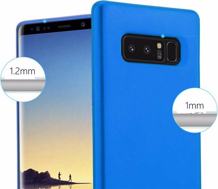 Actual product image Cadorabo TPU Matt Metallic Cover (Samsung Galaxy Note 8)