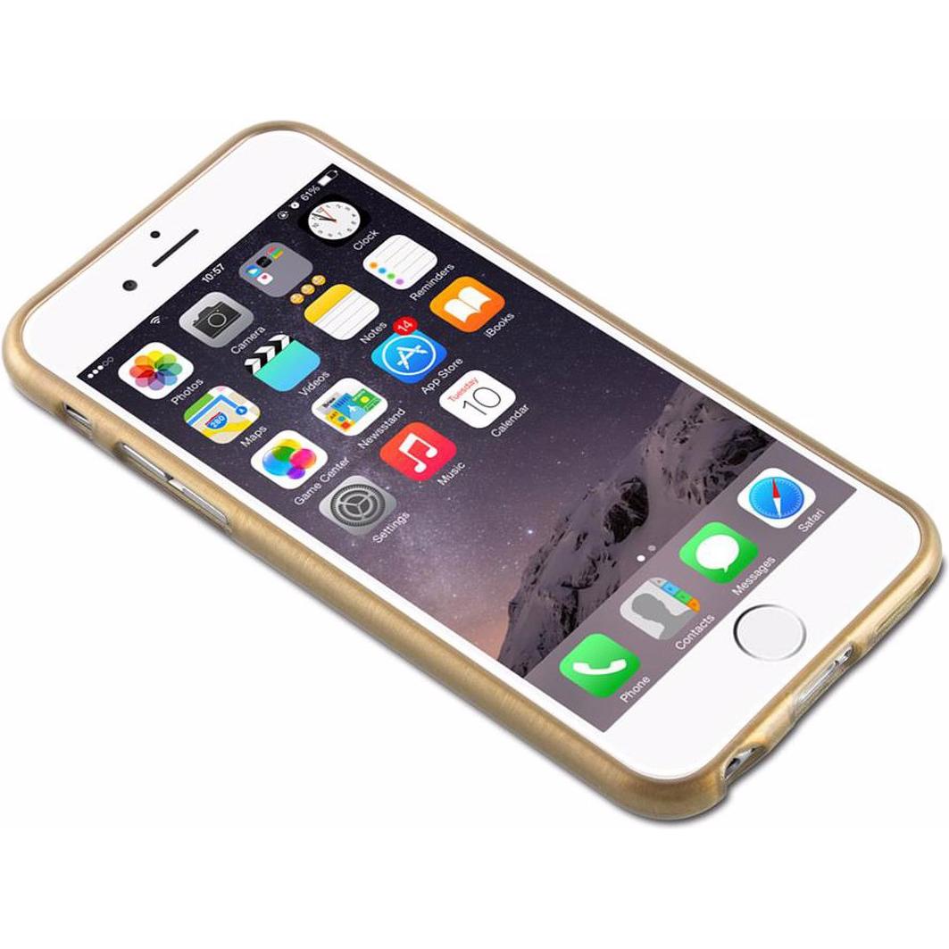 Thumbnail - Cadorabo TPU Brushed Cover (Apple iPhone 6), Smartphone Hülle, Gold