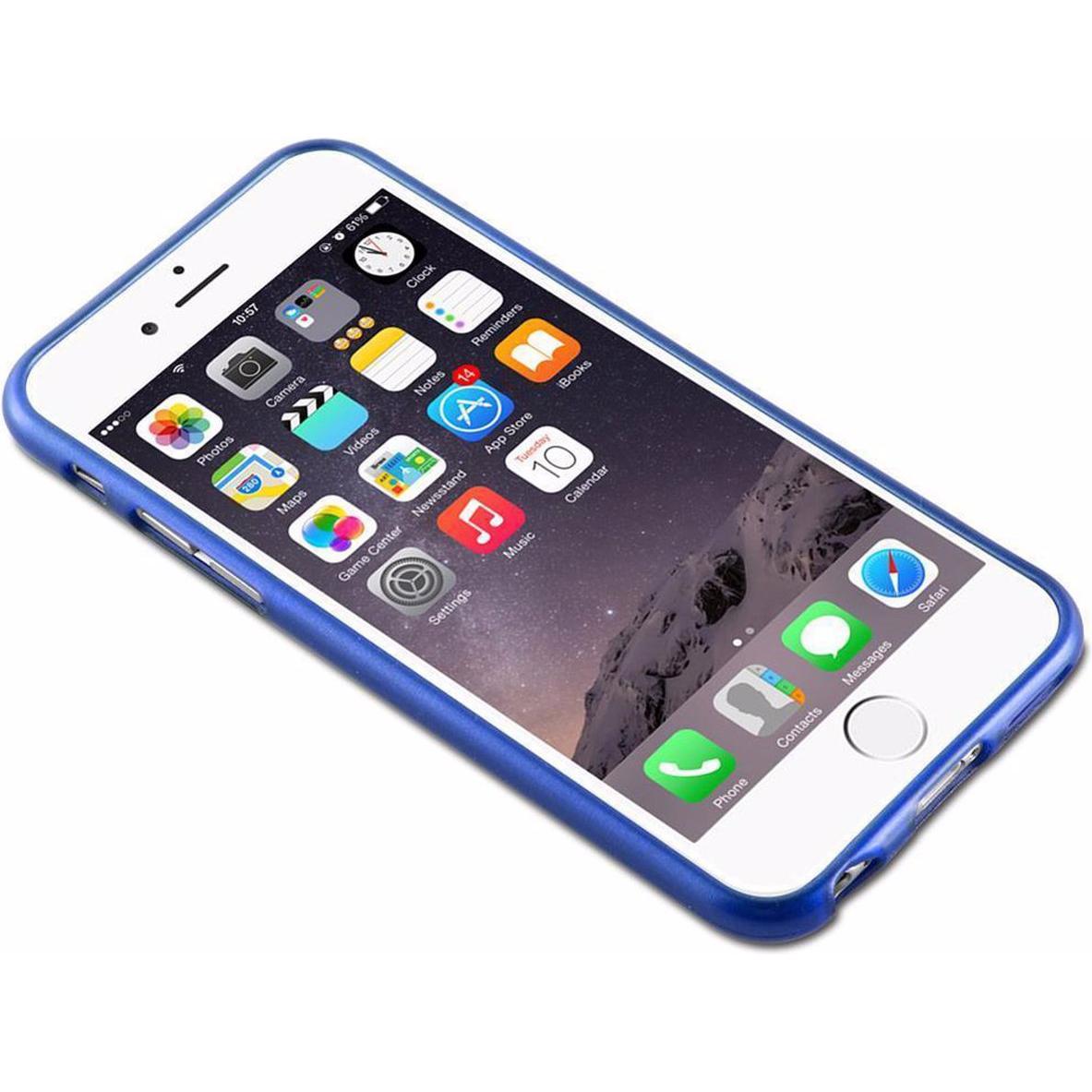 Thumbnail - Cadorabo TPU Brushed Cover (Apple iPhone 6), Smartphone Hülle, Blau