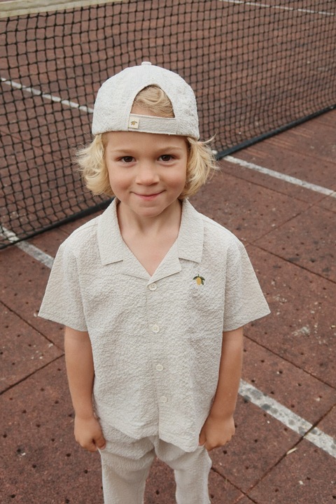 Actual product image Konges Slojd Elliot Shark Cap Quarry Stripe